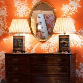 PAIR OF CHINOISERIE DECORATED