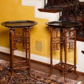 PAIR OF CHINOISERIE TRAY-TOP S