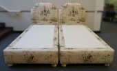 PAIR OF CHINOISERIE UPHOLSTERE