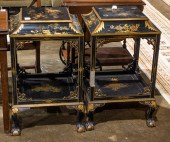 PAIR OF CHINOSERIE DECORATED N