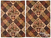 PAIR OF CHINTZ PILLOWCASESPair