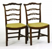 PAIR OF CHIPPENDALE CHAIRSSeco