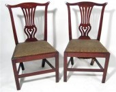 Pair of Chippendale mahogany s