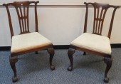 PAIR OF CHIPPENDALE OAK SIDE C