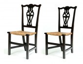 PAIR OF CHIPPENDALE SIDE CHAIR