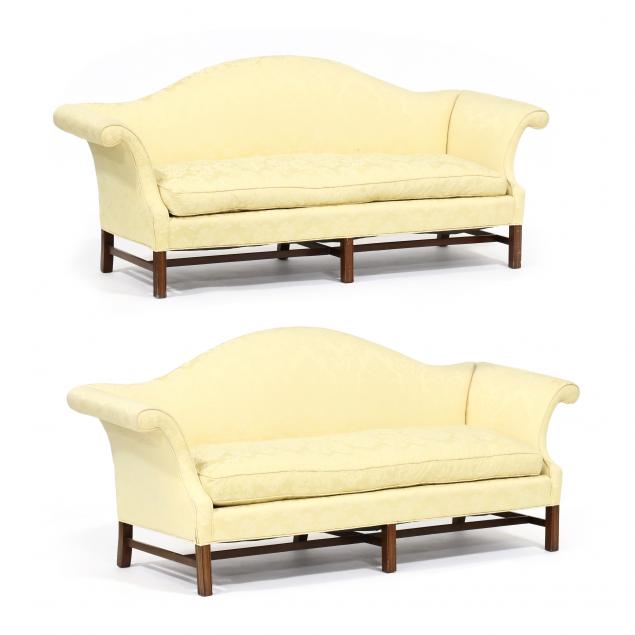 PAIR OF CHIPPENDALE STYLE CAMEL