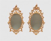 PAIR OF CHIPPENDALE STYLE CARV