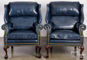 PAIR OF CHIPPENDALE STYLE LEAT
