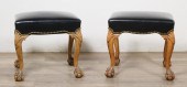 PAIR OF CHIPPENDALE STYLE LEAT