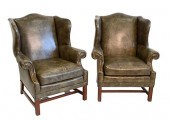PAIR OF CHIPPENDALE STYLE LEAT