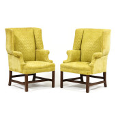 PAIR OF CHIPPENDALE STYLE UPHO