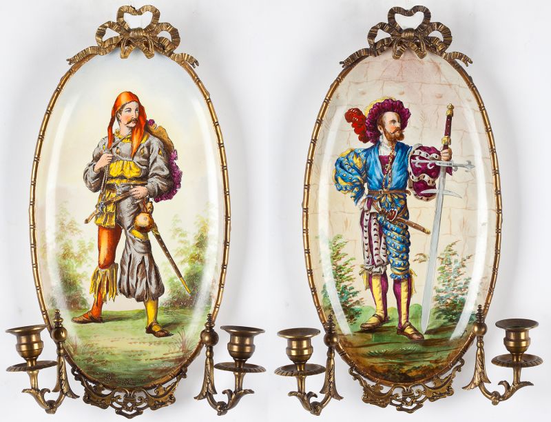 Pair of Choisy Le Roi Porcelain