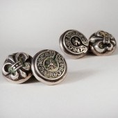 PAIR OF CHROME HEARTS SILVER C