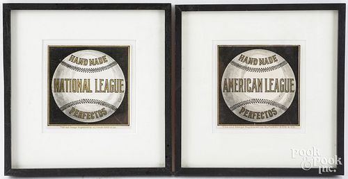 PAIR OF CIGAR BASEBALL