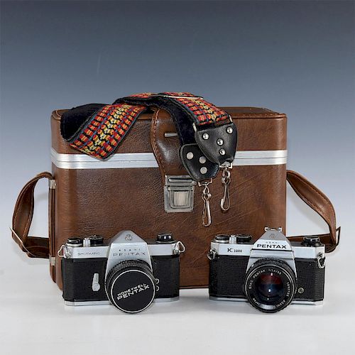 PAIR OF CLASSIC JAPANESE PENTAX SLR