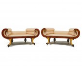 PAIR OF CLASSICAL CARVED AND G