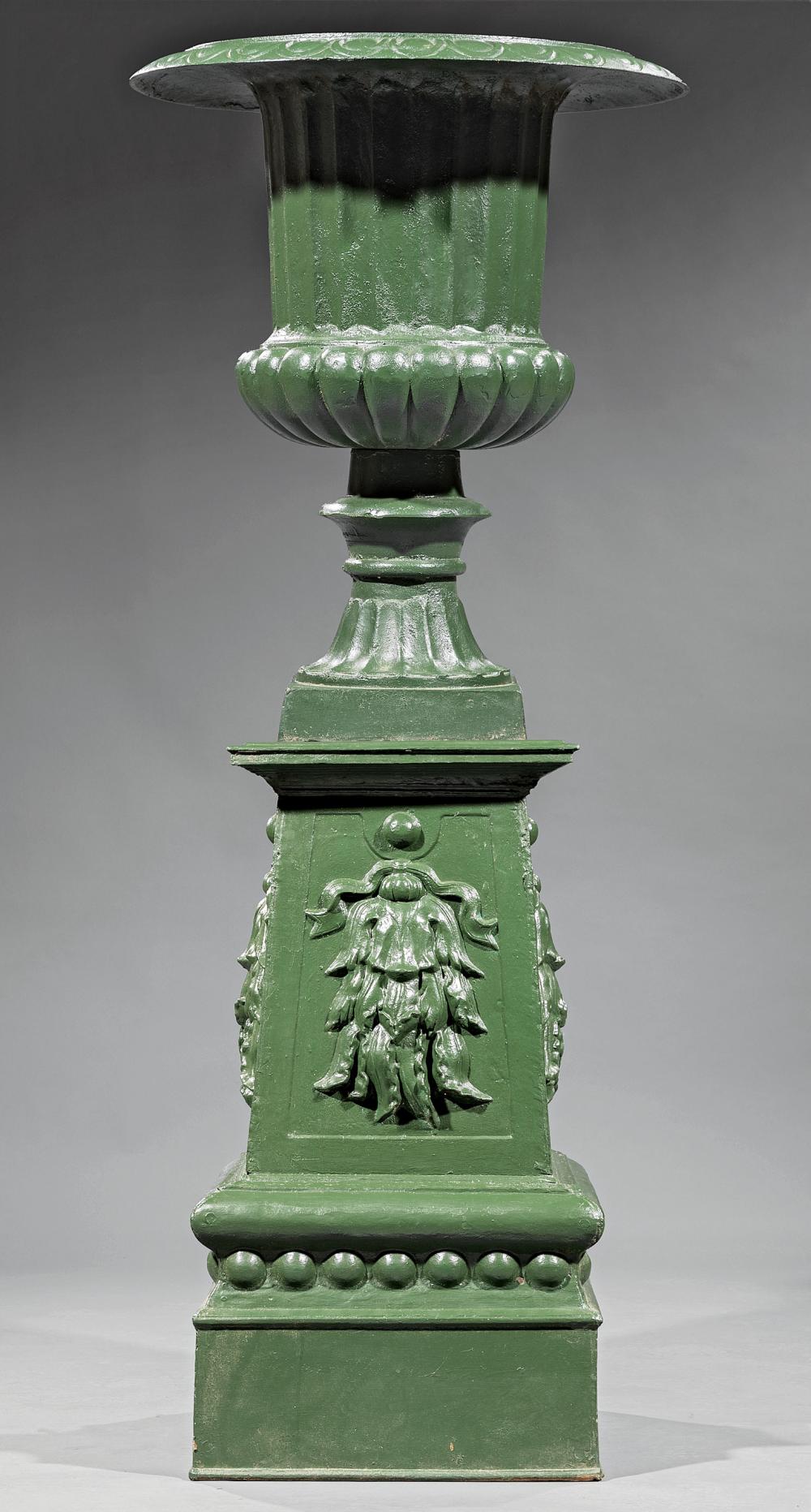 PAIR OF CLASSICAL CAST IRON