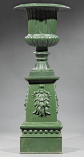 PAIR OF CLASSICAL CAST IRON GA