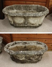 PAIR OF CLASSICAL CONCRETE GAR