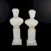 PAIR OF CLASSICAL MARBLE BUSTS