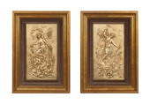PAIR OF CLASSICAL PLAQUES, AFT