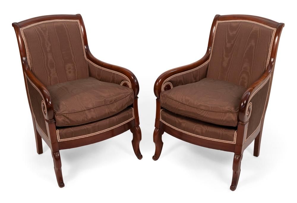 PAIR OF CLASSICAL-STYLE ARMCHAIRS