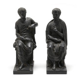 PAIR OF CLASSICAL STYLE CERAMI