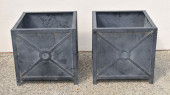 PAIR OF CLASSICAL STYLE LEAD F