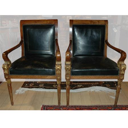 Pair of Classical Style Parcel Gilt