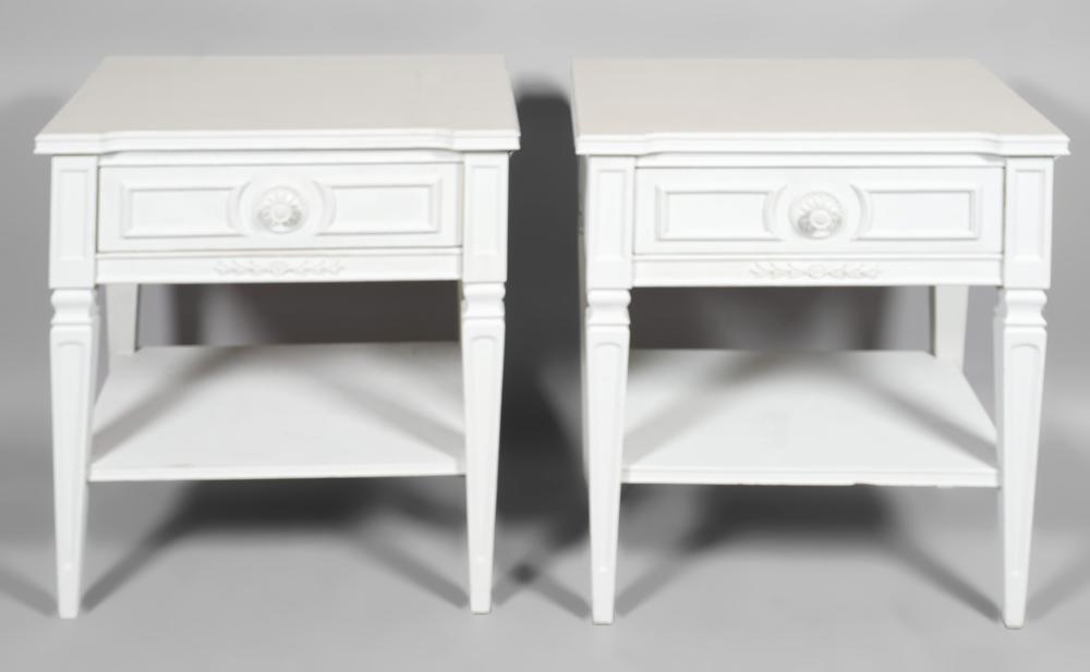 PAIR OF CLASSICAL STYLE WHITE