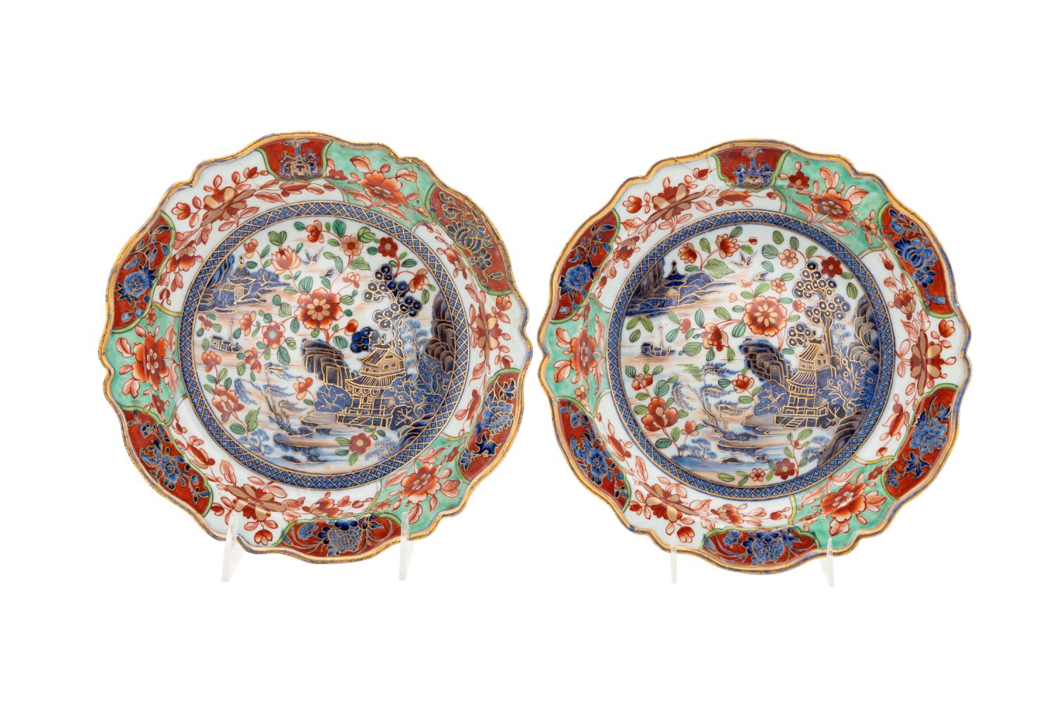 PAIR OF CLOBBERWARE MAN TOU XIAN