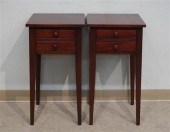 PAIR OF CLORE MAHOGANY BEDSIDE