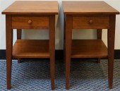 PAIR OF CLORE WALNUT BEDSIDE T
