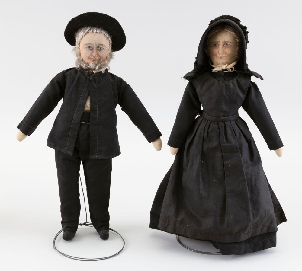 PAIR OF CLOTH PENNSYLVANIA AMISH