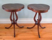 PAIR OF CLOVER TABLESA pair of