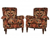 PAIR OF CLUB CHAIRSwith tag "P