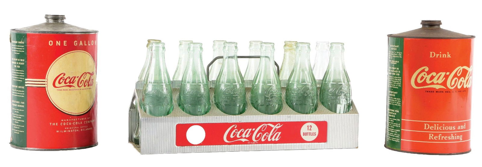 PAIR OF COCA-COLA SYRUP TINSPair of