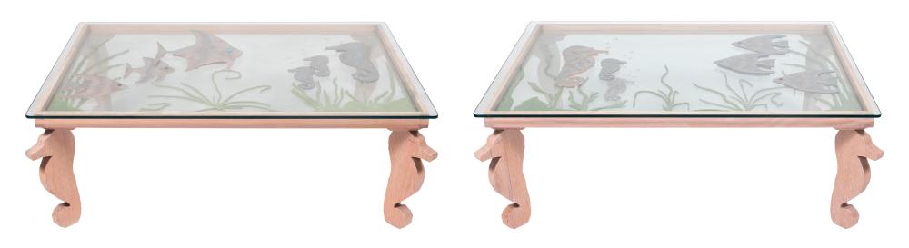 PAIR OF COFFEE TABLES BY DAVID