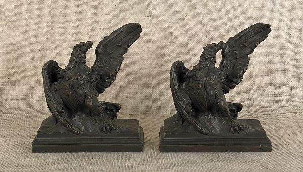 Pair of composition eagle