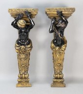 PAIR OF COMPOSITION FIGURAL CO