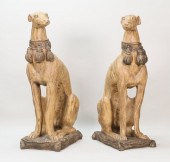 PAIR OF COMPOSITION WHIPPET SC