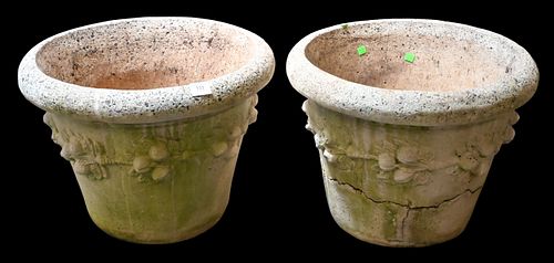 PAIR OF CONCRETE OUTDOOR