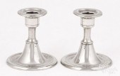 PAIR OF CONNECTICUT PEWTER CAN