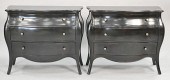 PAIR OF CONTEMPORARY BLACK LAC