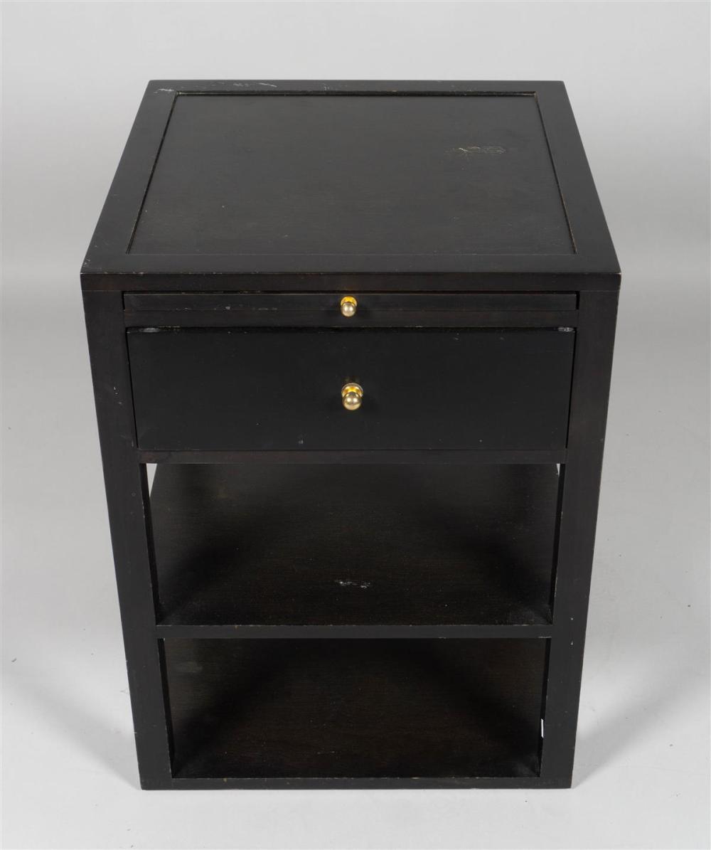 PAIR OF CONTEMPORARY BLACK