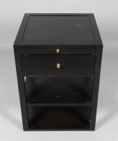 PAIR OF CONTEMPORARY BLACK PAI