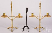 PAIR OF CONTEMPORARY BRASS CAN