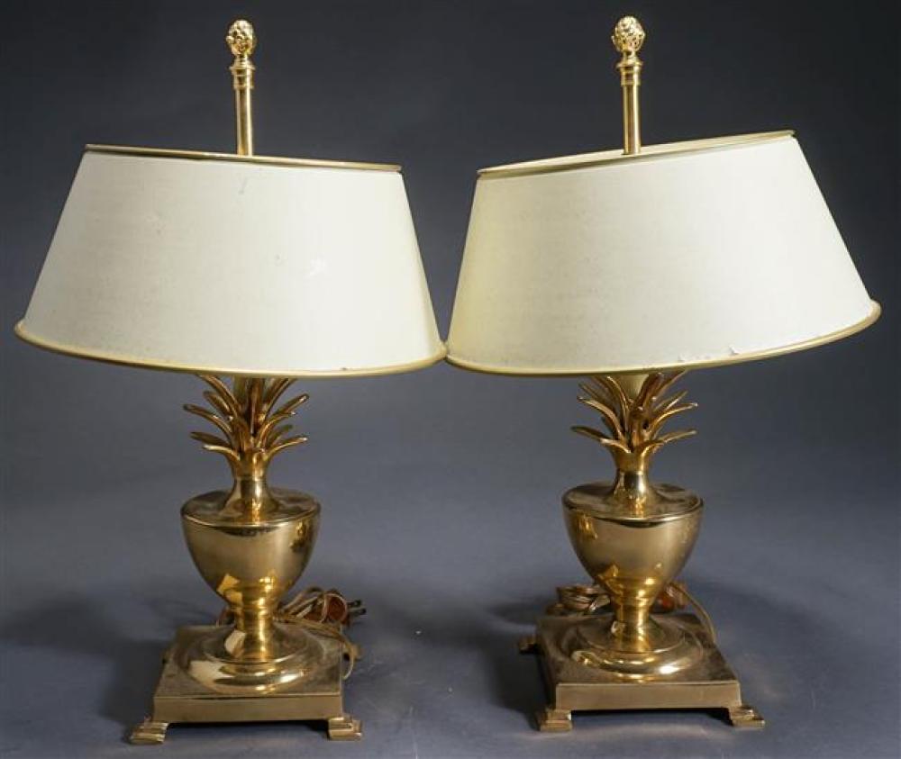 PAIR OF CONTEMPORARY BRASS
