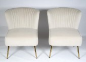 PAIR OF CONTEMPORARY BRASS UPH