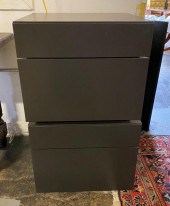 PAIR OF CONTEMPORARY BROWN LAC